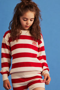 Dear Sophie Red Stripes Sweater