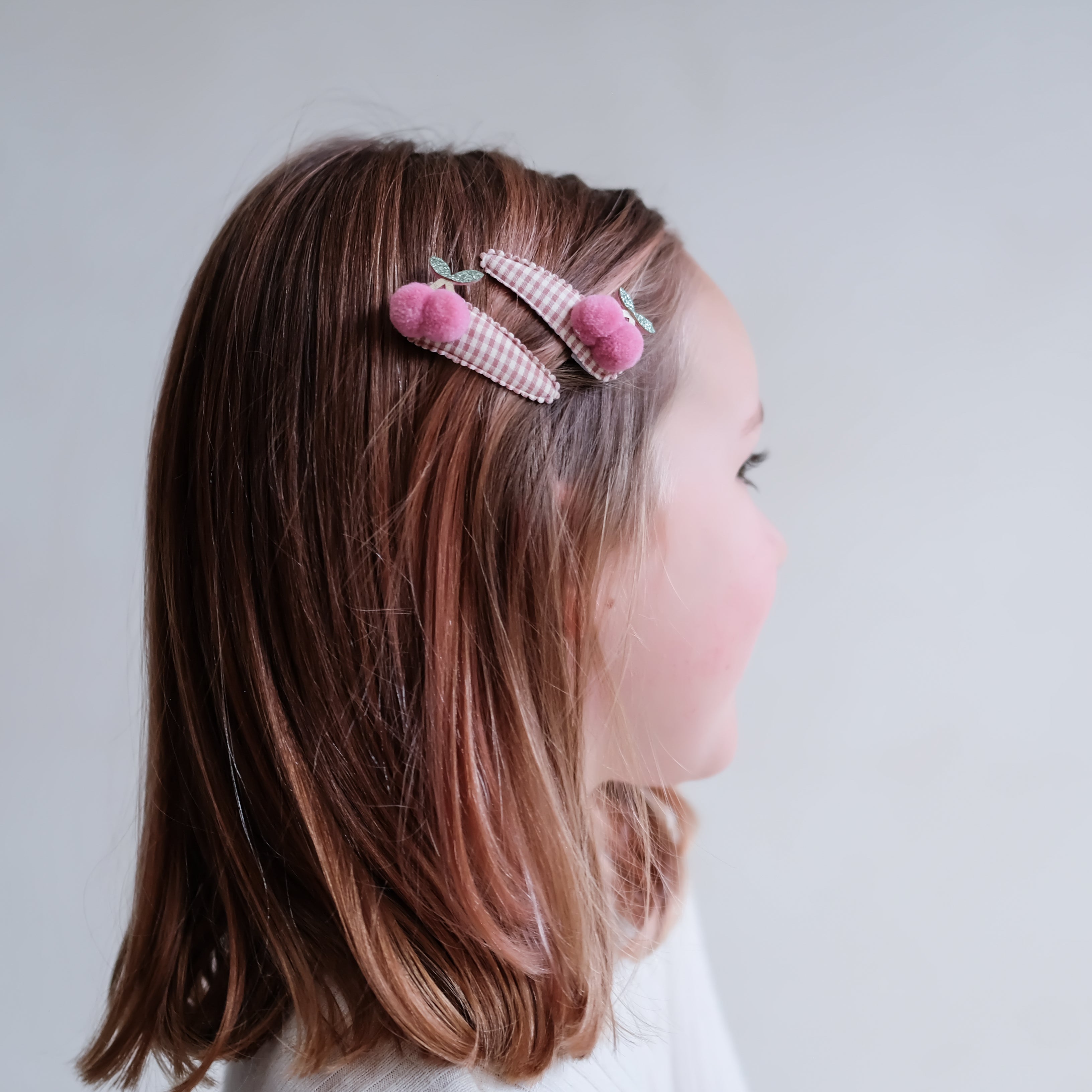 Mimi & Lula Gingham Cherry Clips