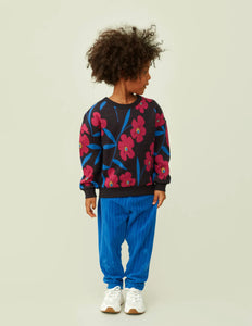 Mainio Velour Pants in Dazzling Blue