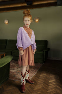 Ammehoela Kids Lilac Ginny Cardigan