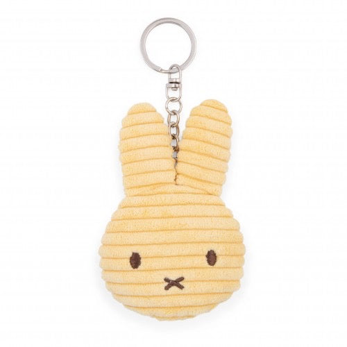 Miffy Flat Corduroy Keychain in Buttercream