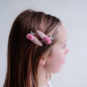 Mimi & Lula Gingham Cherry Clips