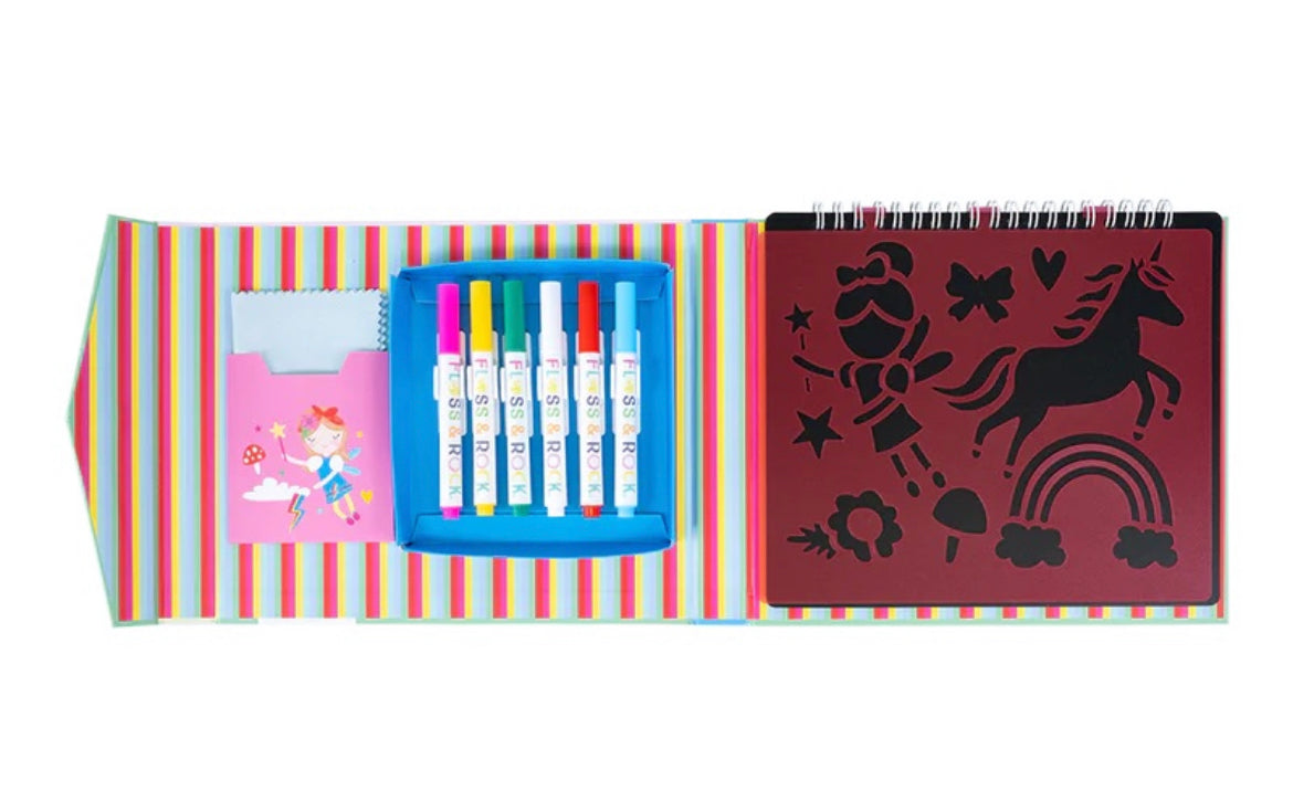 Floss & Rock Chalkboard Sketchbook - Rainbow Fairy
