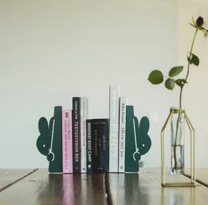 Miffy Peekaboo Metal Bookends in Eucalyptus Green