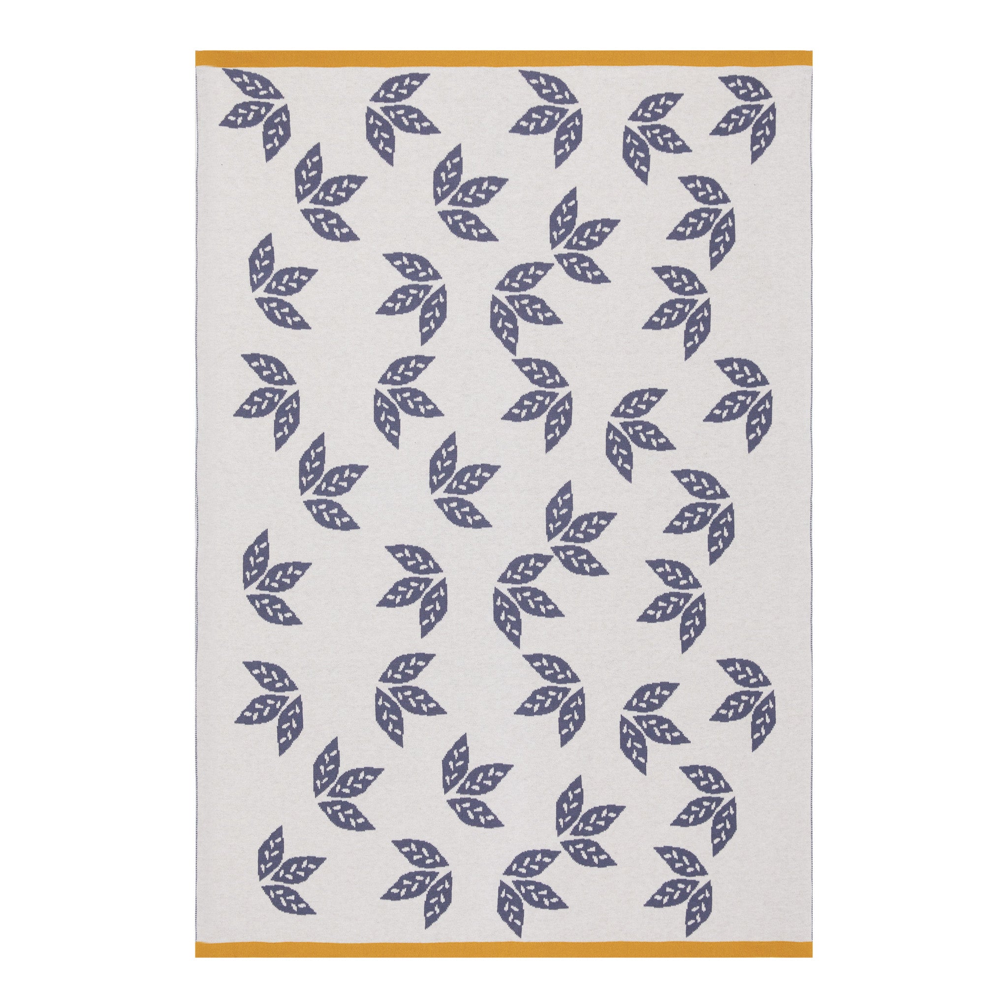 Sophie Home Kids Blue Leaf Reversible Blanket