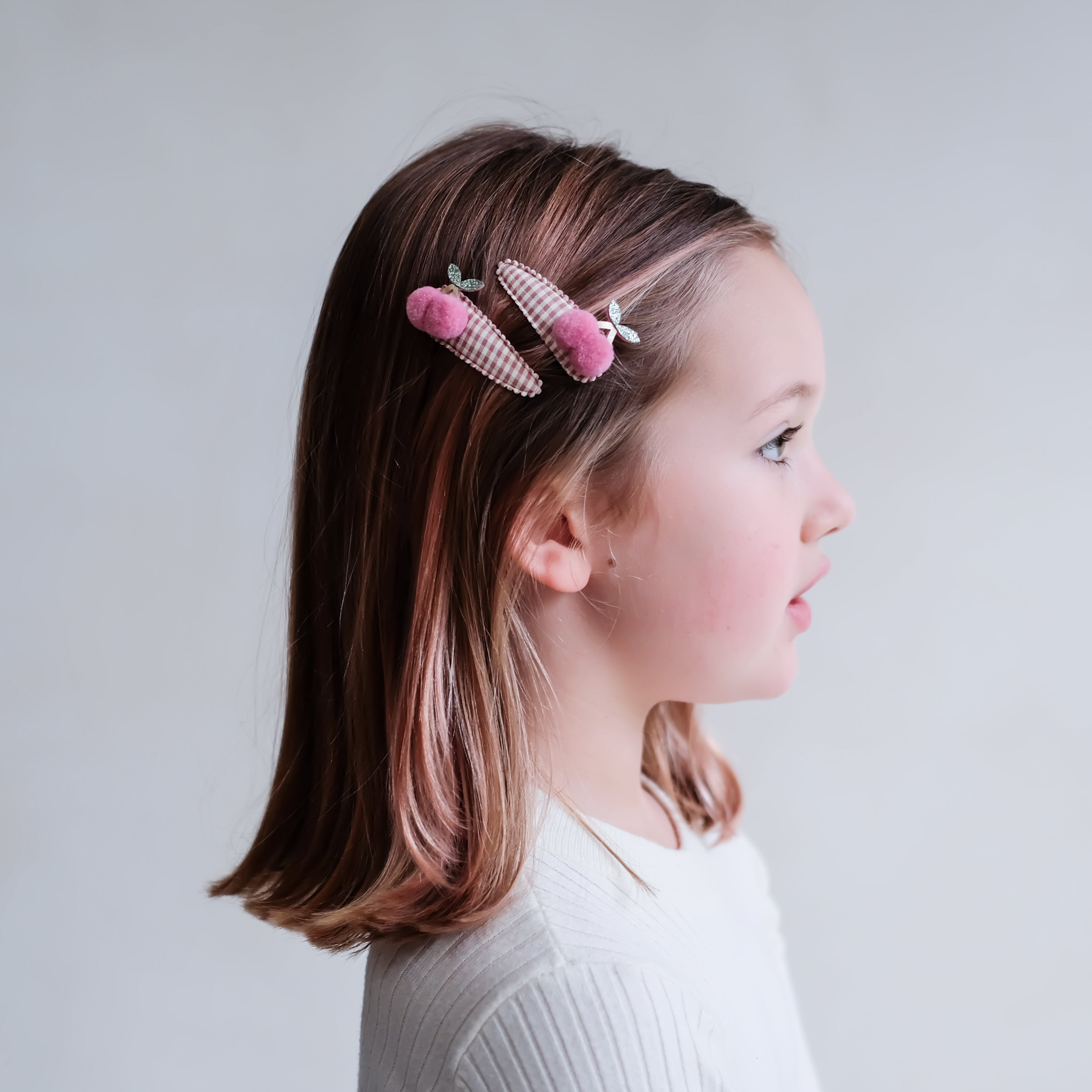 Mimi & Lula Gingham Cherry Clips
