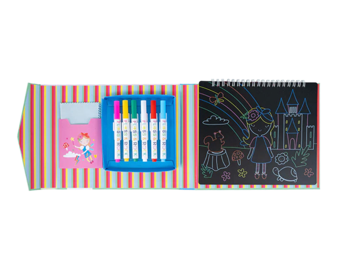 Floss & Rock Chalkboard Sketchbook - Rainbow Fairy