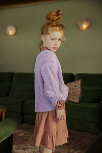 Ammehoela Kids Lilac Ginny Cardigan