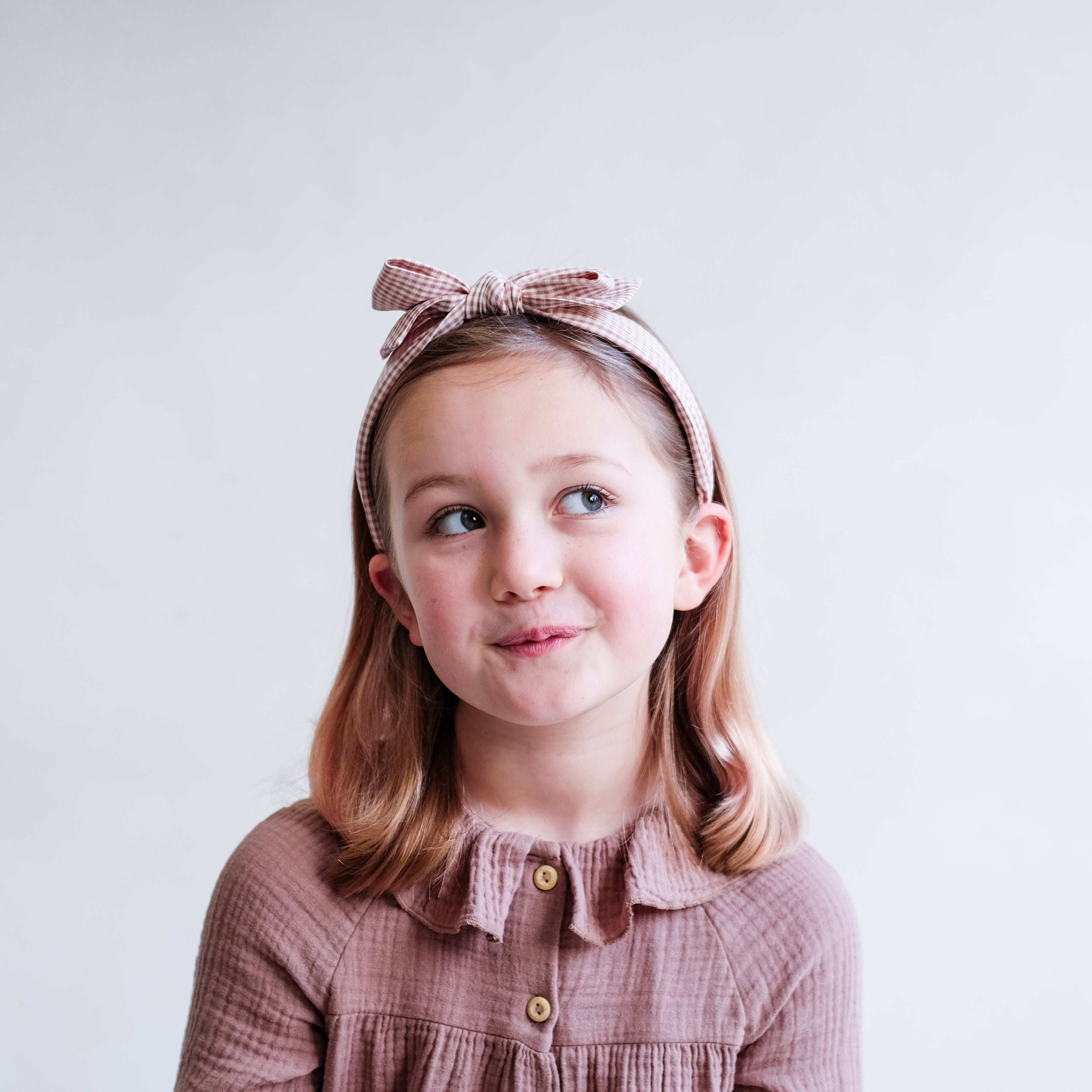 Mimi & Lula Gingham Edie Bow Alice Band
