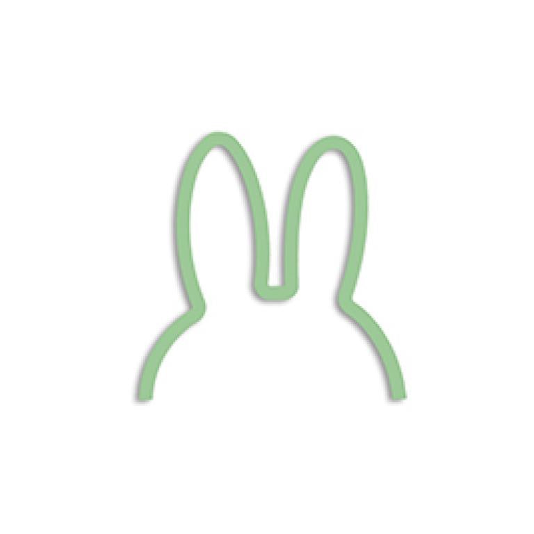 Miffy Metal Wall Art In Eucalyptus Green