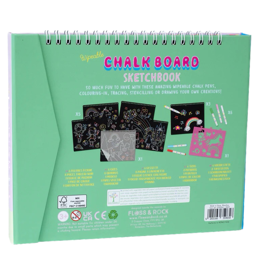 Floss & Rock Chalkboard Sketchbook - Rainbow Fairy
