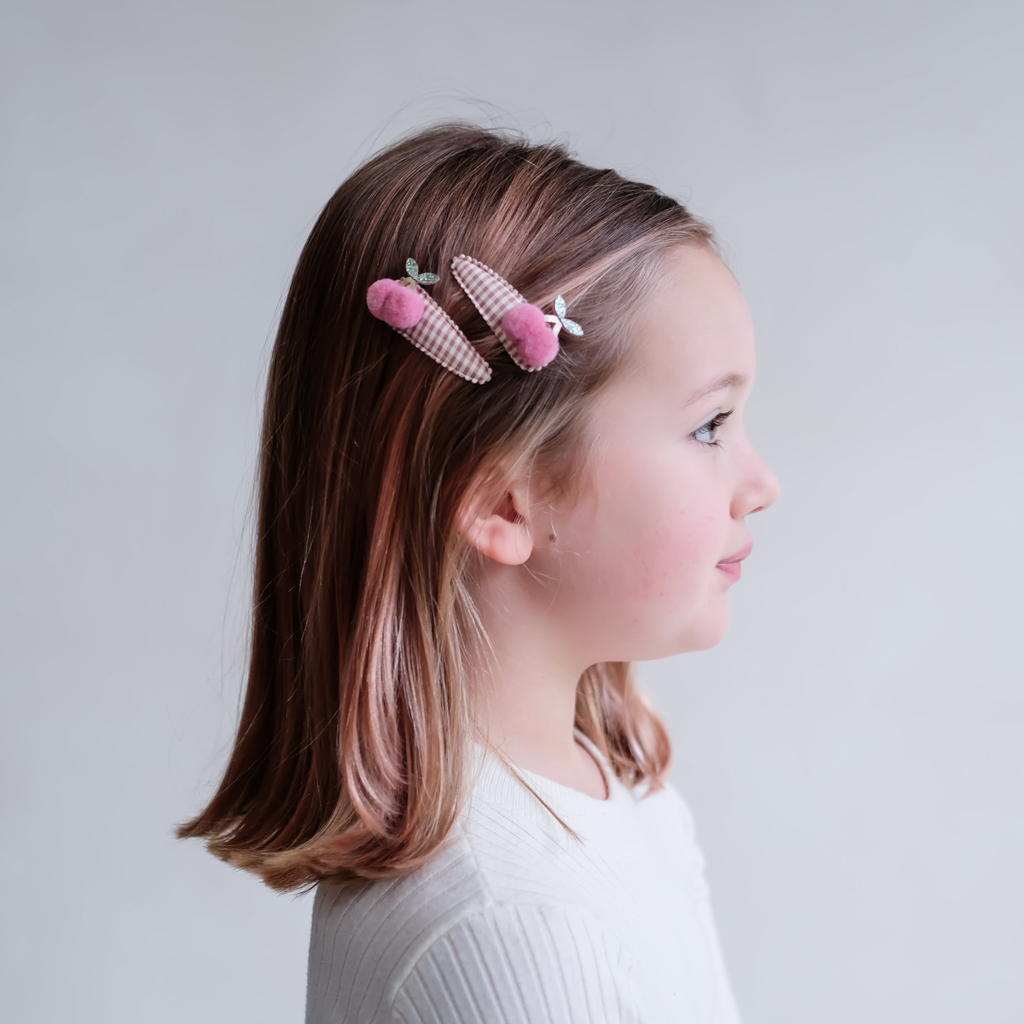 Mimi & Lula Gingham Cherry Clips