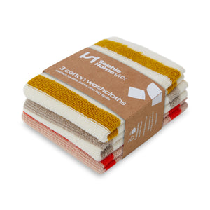 Sophie Home Kids Striped Terry Washcloths