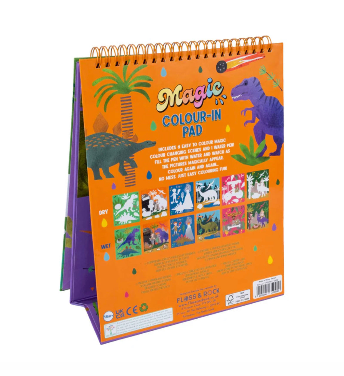 Floss & Rock Magic Colour Changing Dinosaur Easel & Pen