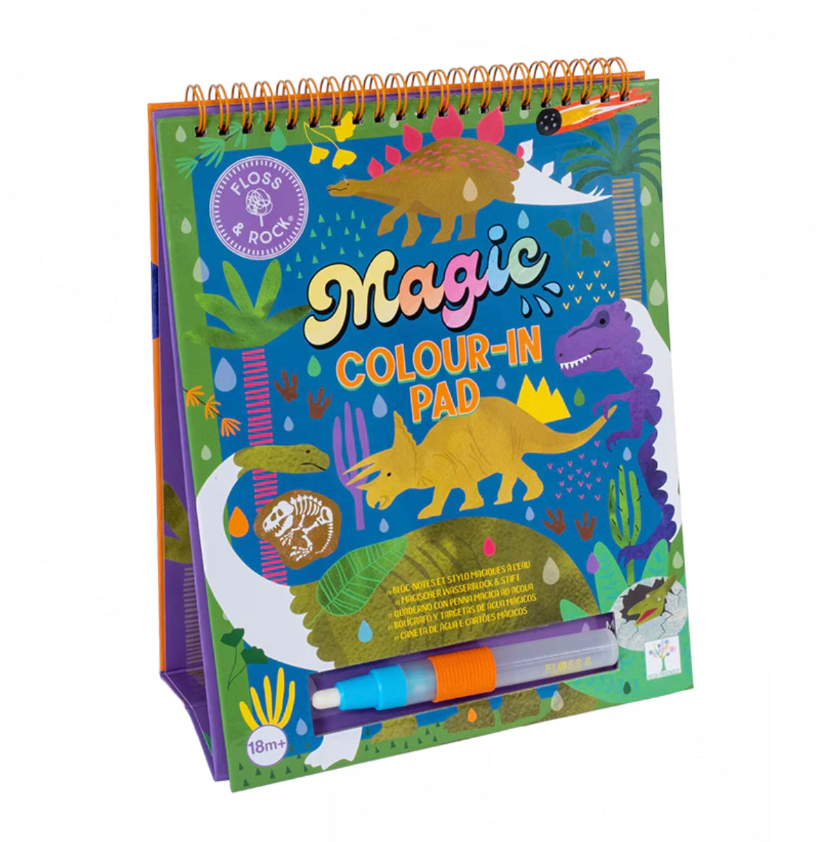 Floss & Rock Magic Colour Changing Dinosaur Easel & Pen