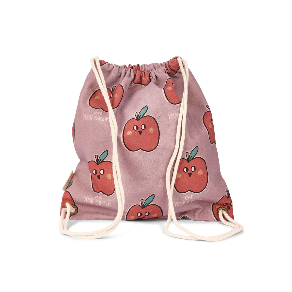 Studioloco Cotton Canvas Apple Gym Bag