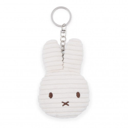 Miffy Flat Corduroy Keychain in White