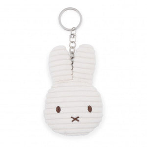 Miffy Flat Corduroy Keychain in White