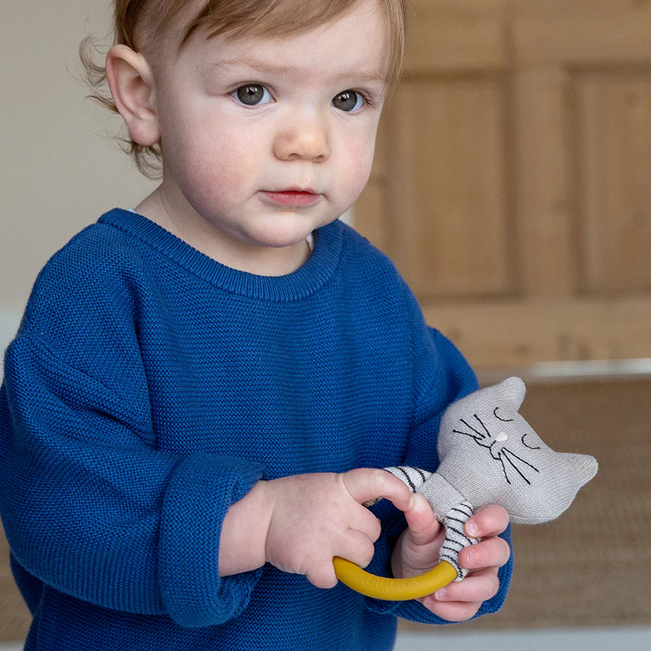 Sophie Home Kids Cat Teething Rattle