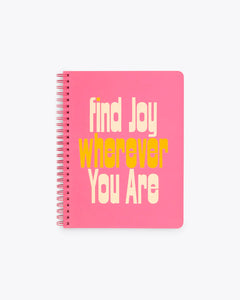ban.dō Find Joy Mini Spiral Notebook