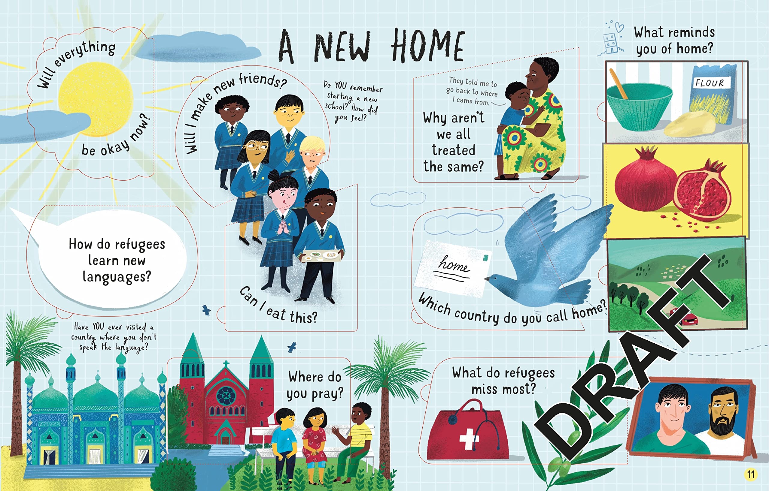 Lift the flap Questions and Answers  About Refugees