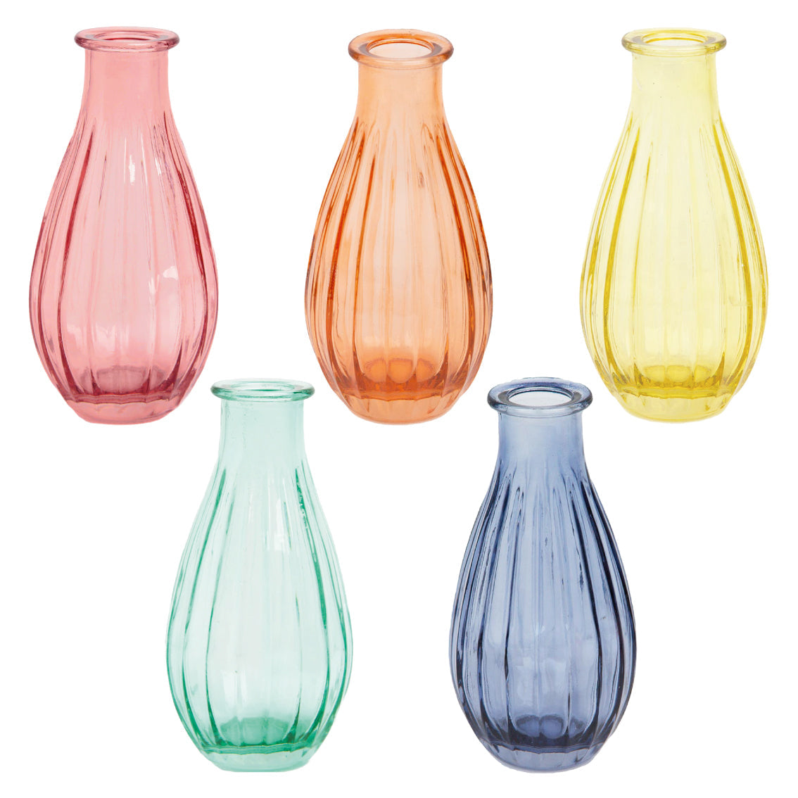 Yellow Glass Bud Vase