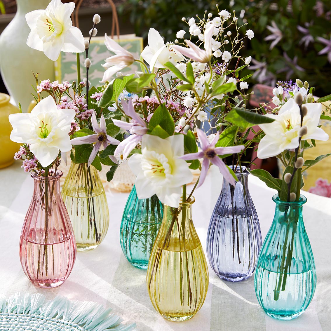 Yellow Glass Bud Vase
