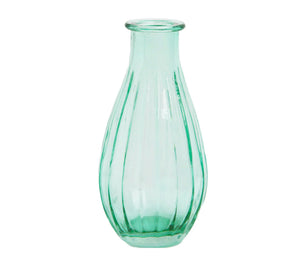Green Glass Bud Vase