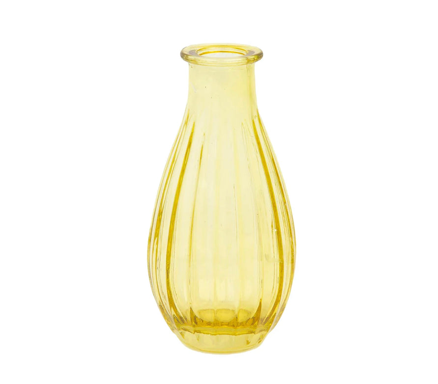 Yellow Glass Bud Vase