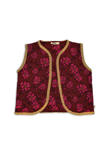 Ammehoela Kids Emmy Peonies Gilet