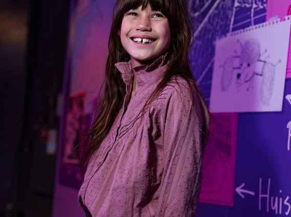 Ammehoela Kids Mia Blouse in Wistful Mauve