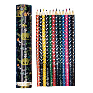 Floss & Rock Dinosaur Coloured Pencils - 12 Pack