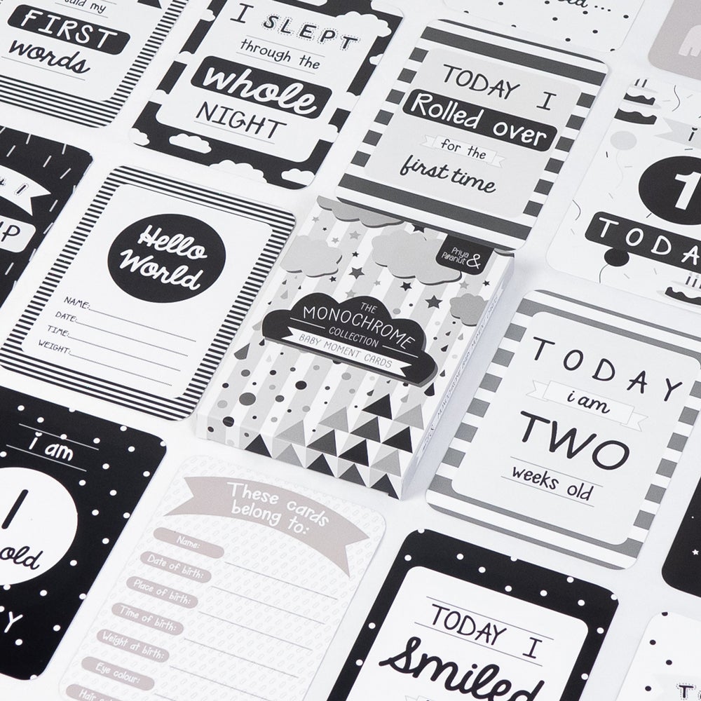 Baby Moment Cards - The Monochrome Collection
