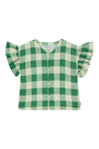 Tinycottons Big Check Frills Shirt