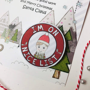Flossy Teacake Christmas Nice List Badge & Certificate