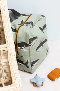 Studioloco - Whale Cotton Canvas Backpack