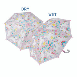 Floss & Rock Colour Changing Rainbow Unicorn Umbrella