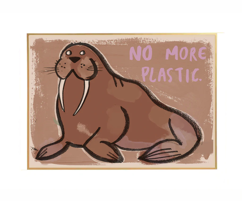 Studioloco Walrus Wall Poster 50 x 70cm