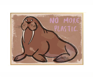 Studioloco Walrus Wall Poster 50 x 70cm