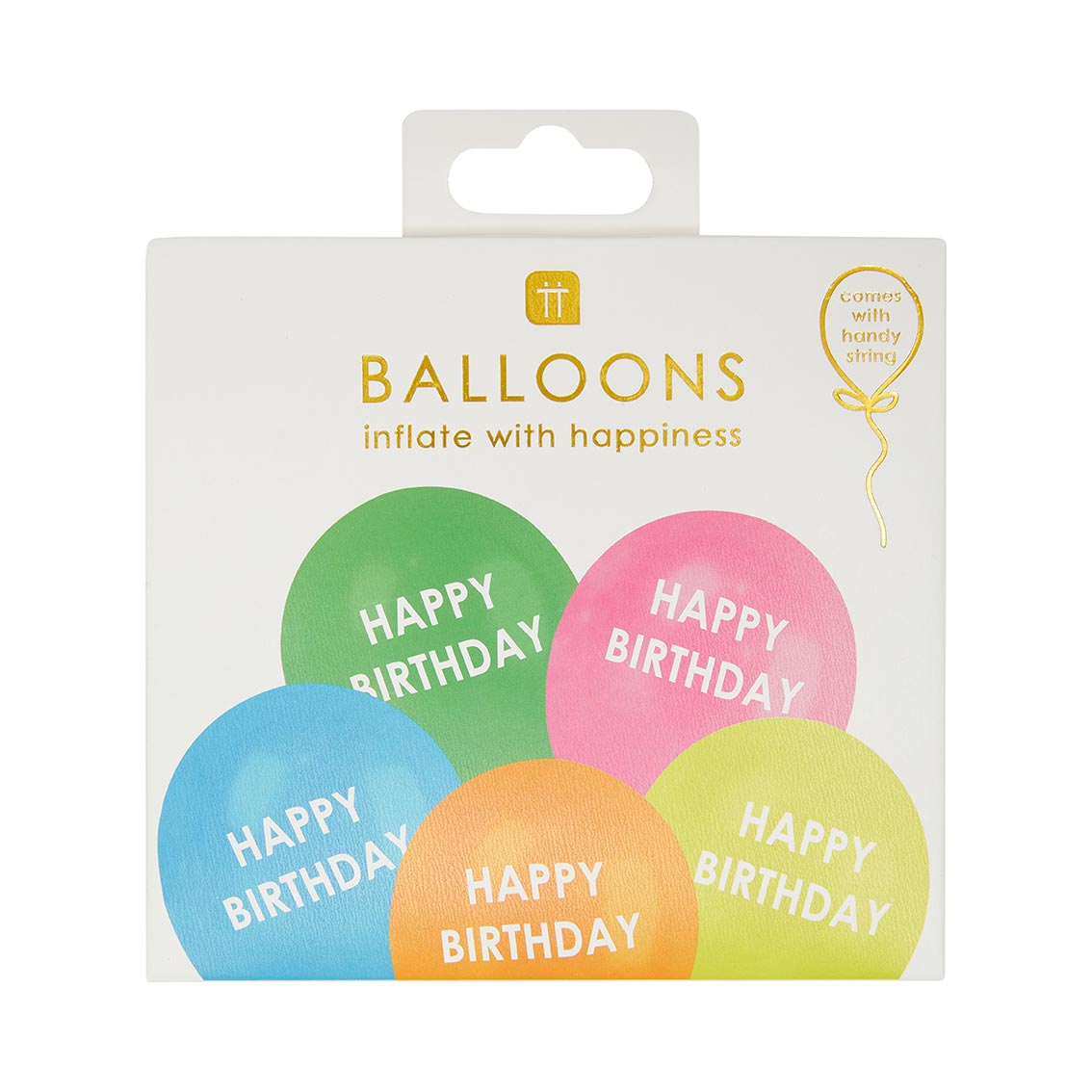 Rainbow ‘Happy Birthday’ Balloons