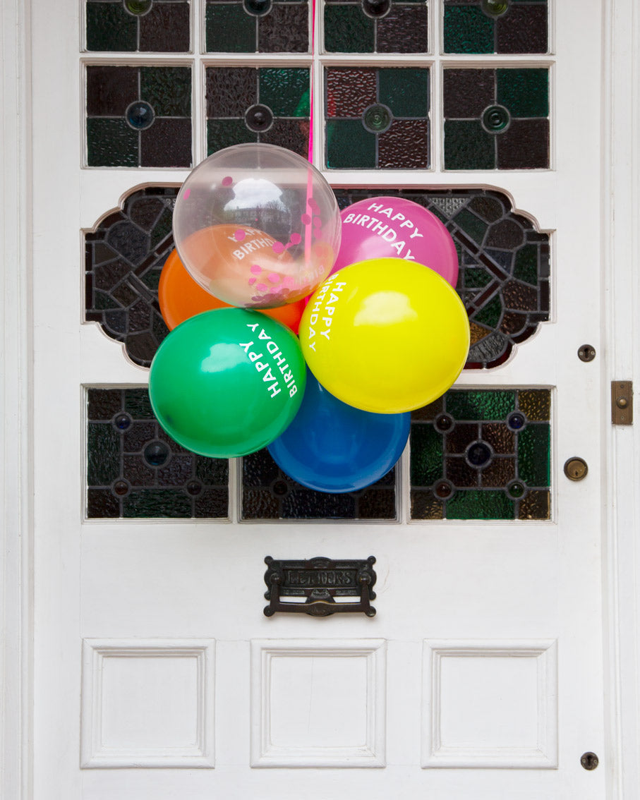 Rainbow ‘Happy Birthday’ Balloons
