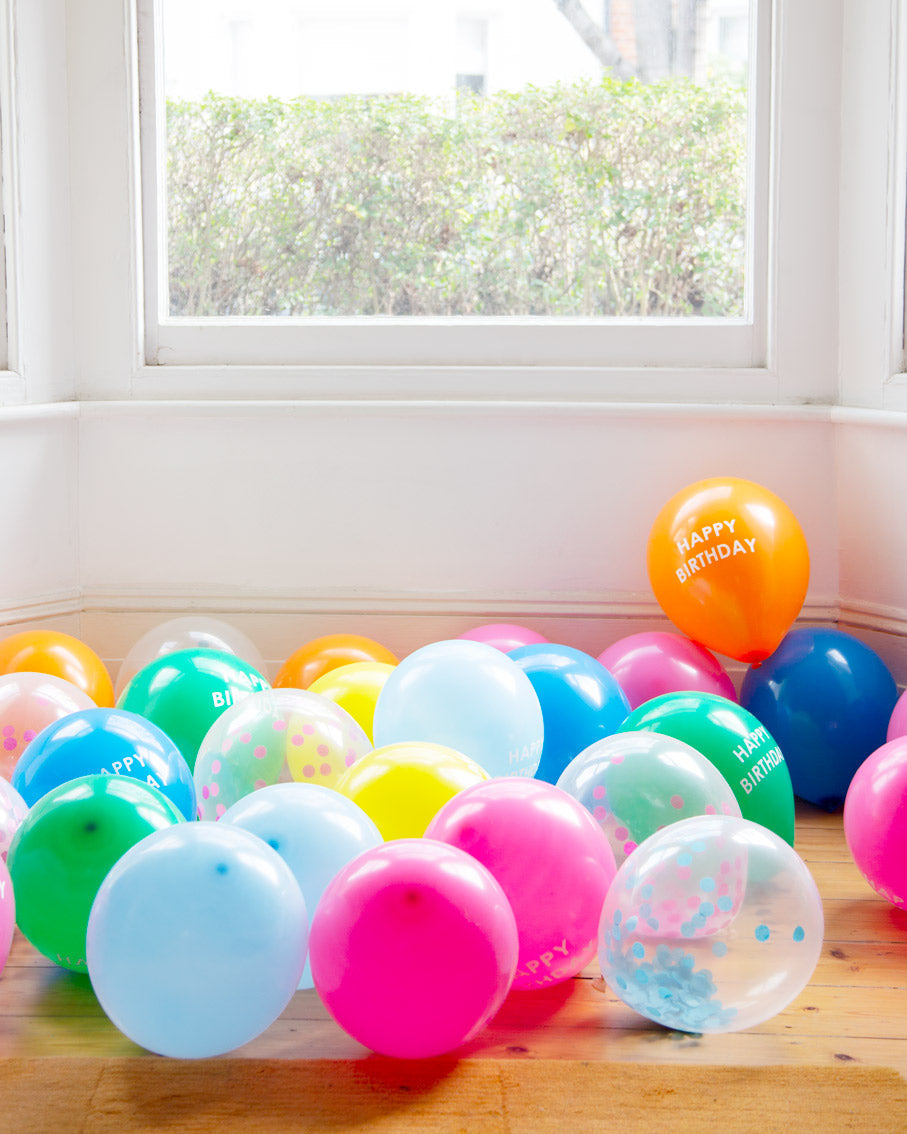 Rainbow ‘Happy Birthday’ Balloons