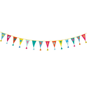 Rainbow ‘Happy Birthday’ Fabric Bunting, 3m