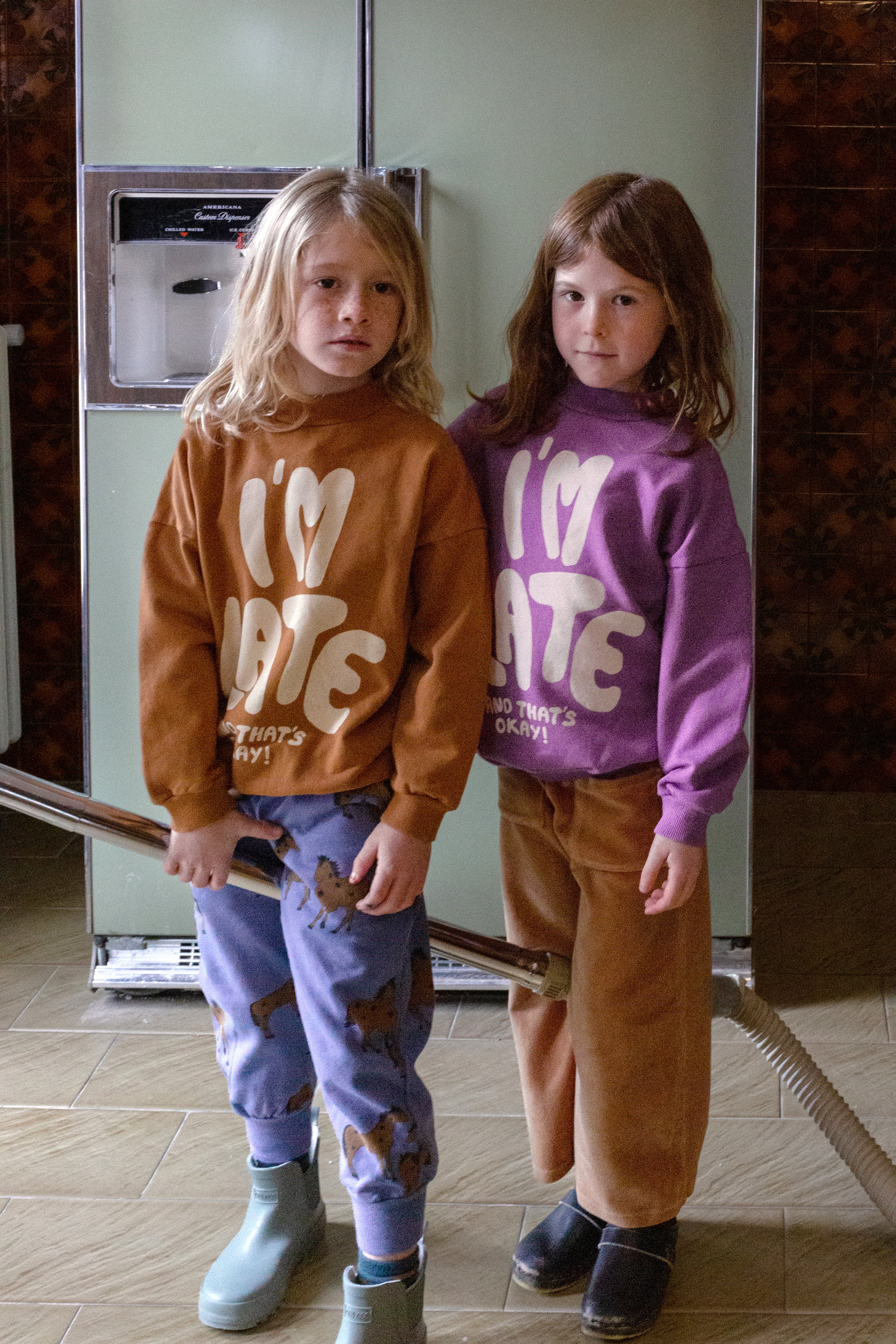 Lötie Kids - I’m Late Sweater in Violet