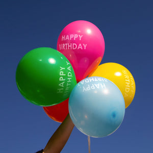 Rainbow ‘Happy Birthday’ Balloons