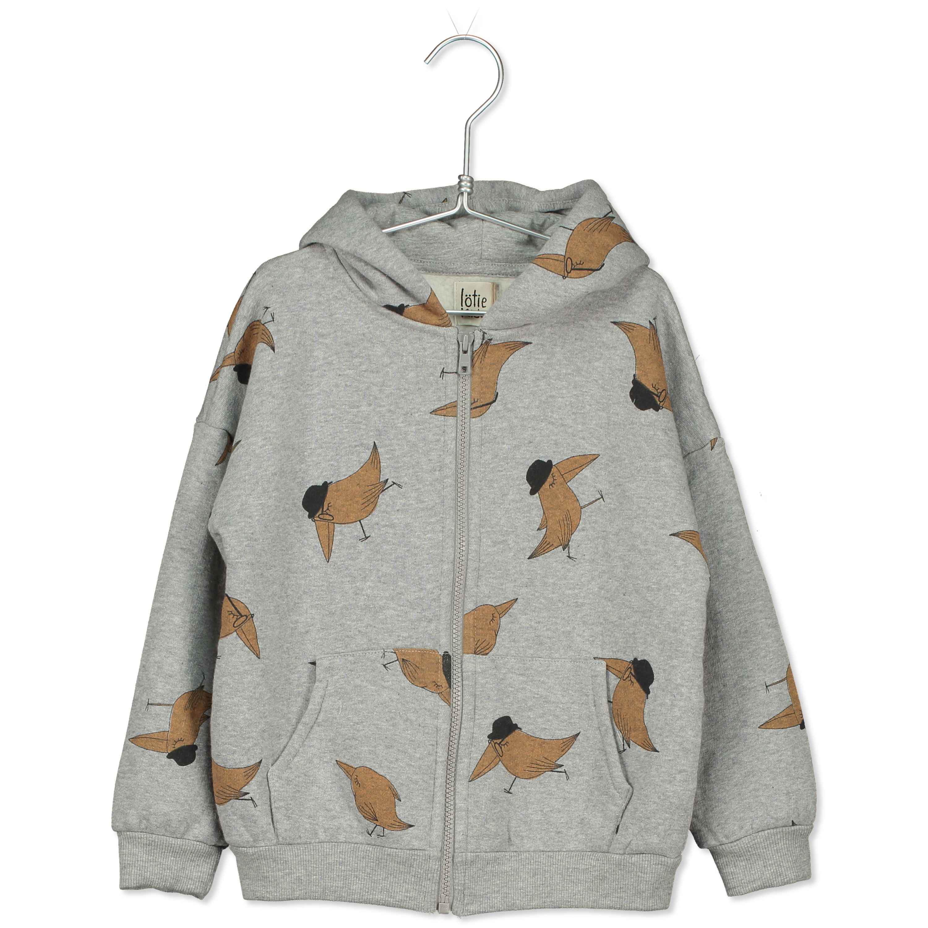 Lötie Kids - Bird Hats Hoody in Grey