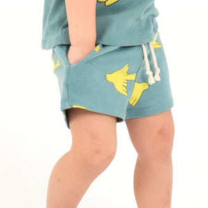 Lötie Kids - Light Blue Birds Shorts