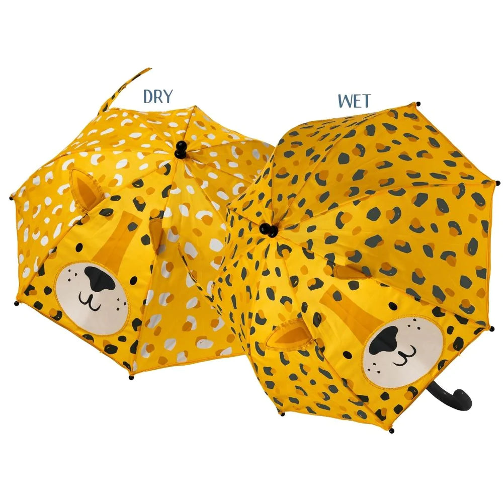 Floss & Rock Colour Changing 3D Leopard Umbrella