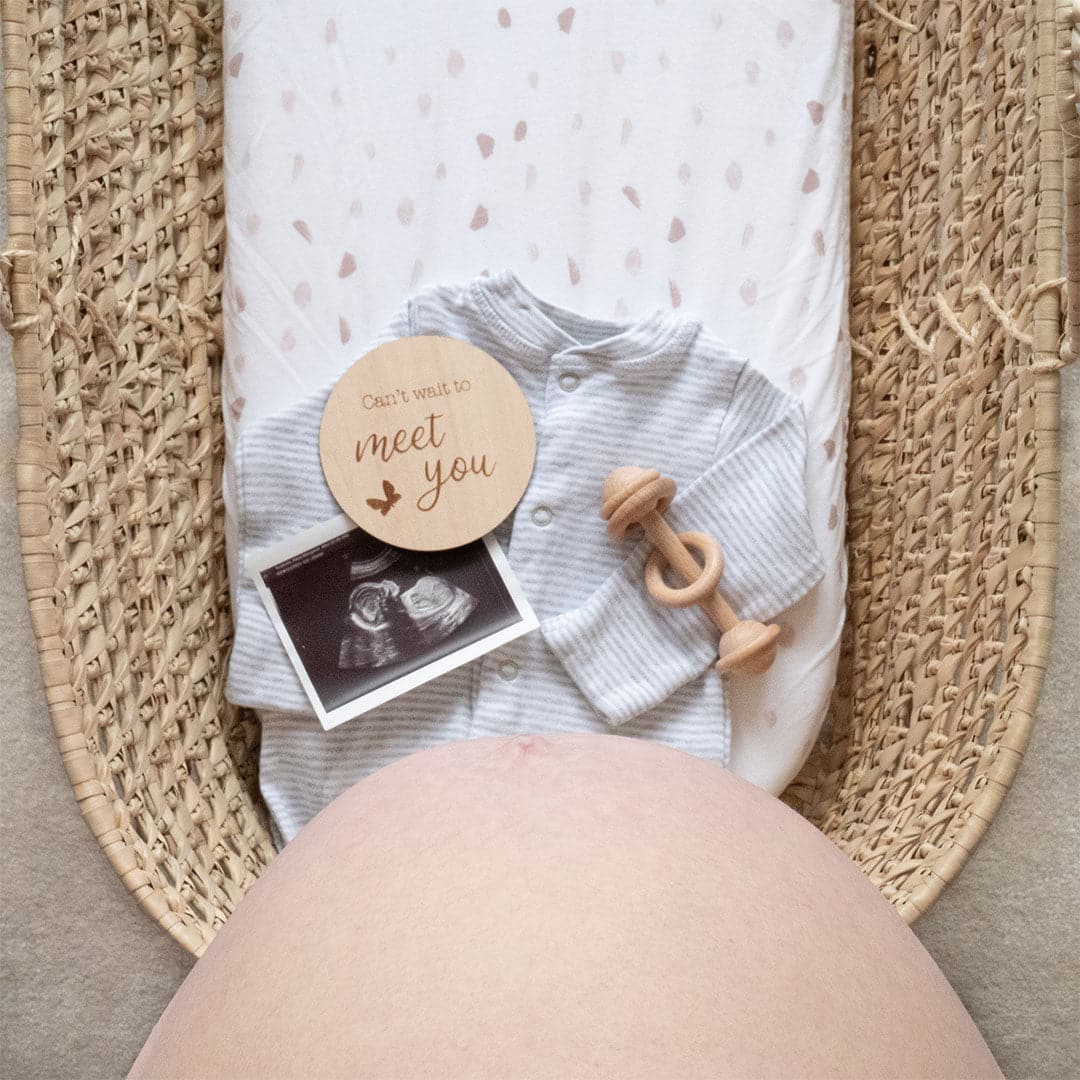 Wooden Pregnancy Milestone Discs