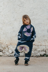 Little Man Happy - Dark Night Tie Dye Sweatpants